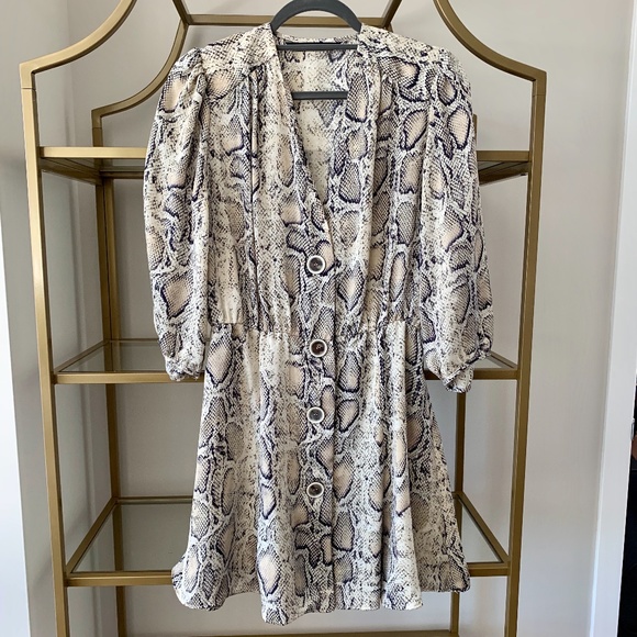 Zara Dresses & Skirts - Zara Snakeskin Mini Dress